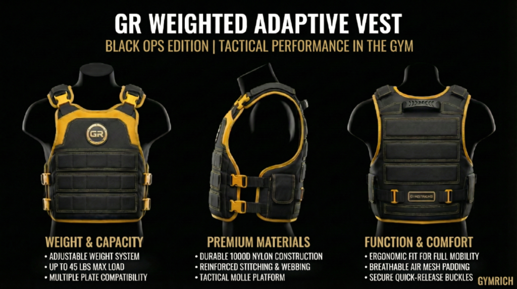 GR Weighted Adaptive Vest - Black Ops Edition - Complete Product Showcase